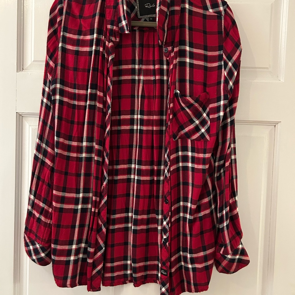 Rails Red and Black Plaid Shirt